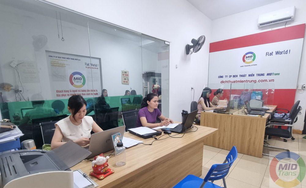 Văn phòng dịch thuật công chứng MIDTRANS tại Huế