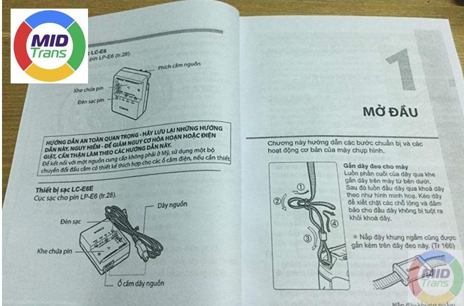 Dịch thuật Sách hướng dẫn sử dụng cho khách hàng tại Hà Giang