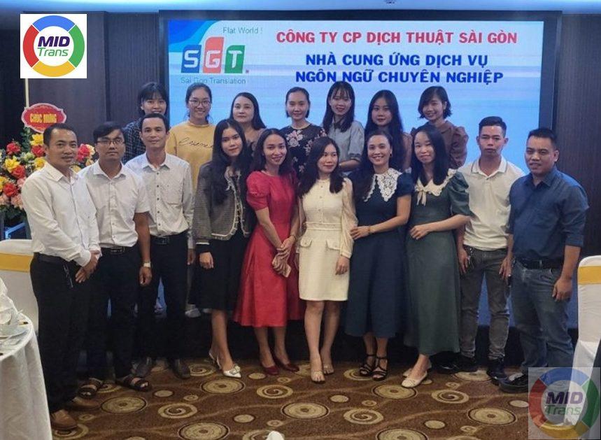 Đội ngũ điều hành của dịch thuật SGT Huế