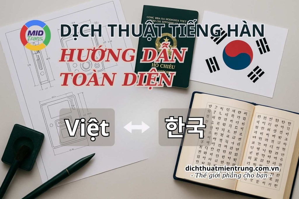 Dịch thuật tiếng Hàn chuyên nghiệp (Kỹ thuật, Du học, Công chứng).