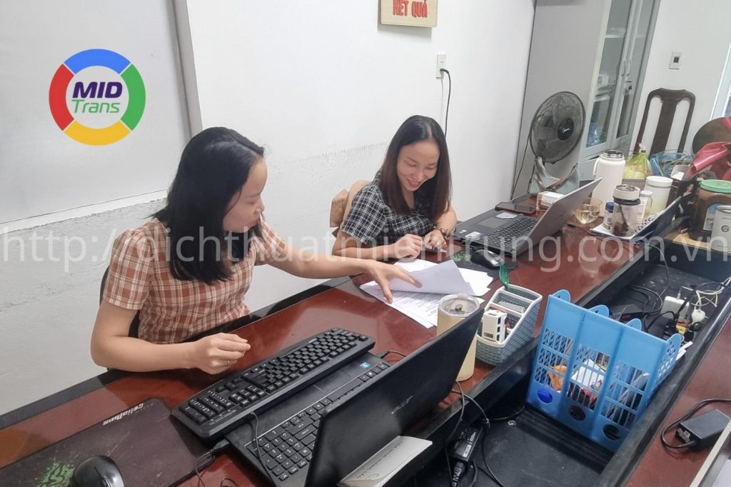 Văn phòng làm việc chuyên nghiệp của Dịch thuật Miền Trung tại Quảng Bình