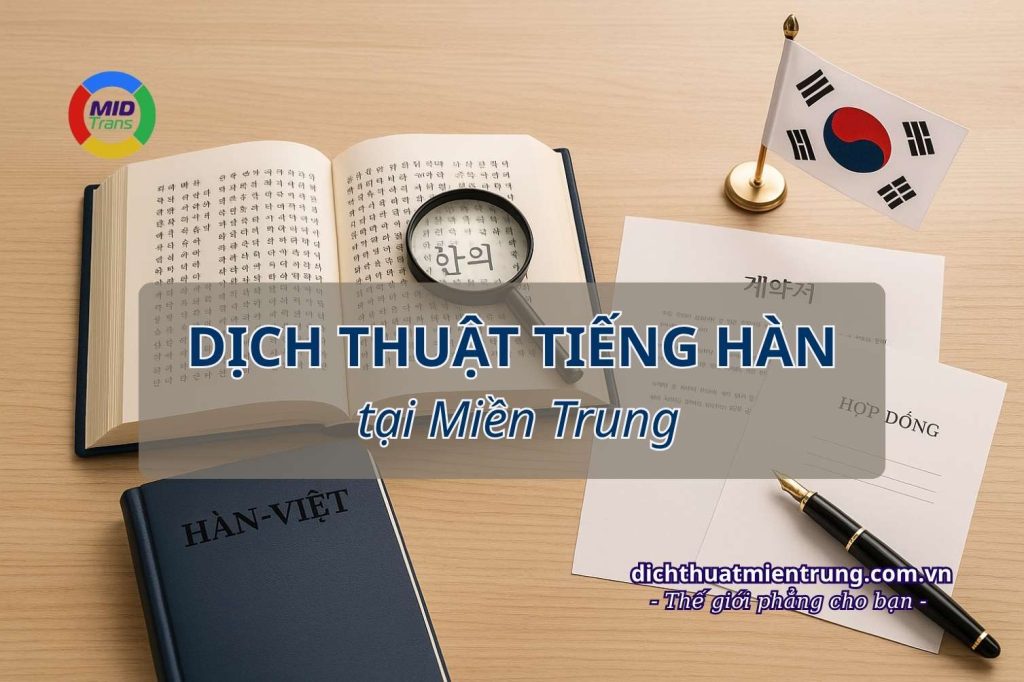 Dịch vụ dịch thuật tiếng Hàn tại Miền Trung chuyên nghiệp (Kỹ thuật KCN & Du học nghề).