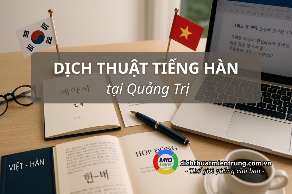 Dịch thuật tiếng Hàn tại Quảng Trị chuyên nghiệp.